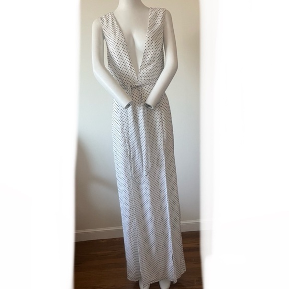 Ale by Alessandra Taura Maxi Polka Dot Deep V Neck Dress - Picture 4 of 10